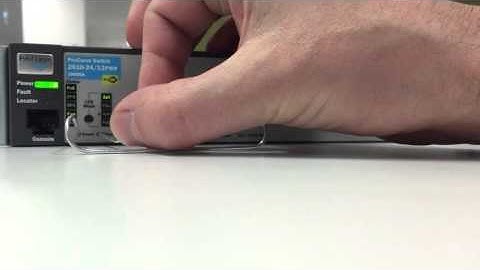 How to reset a HP Procurve (Aruba) switch to factory settings.