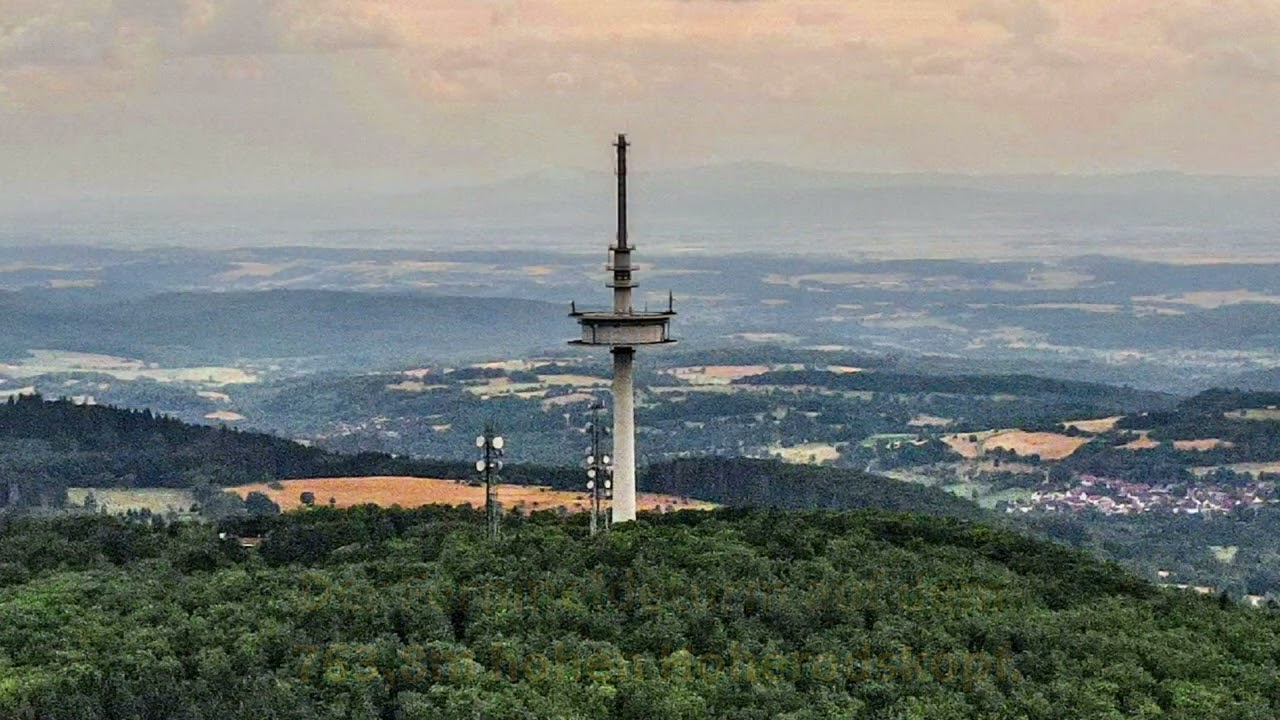 Blick auf die höchsten Erhebungen im Naturpark Vogelsberg.
