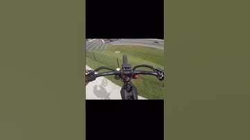 Surron electric bike ￼attempts to jump over highway😱😬🫣#crash #surron #electricbike #fails