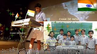Ahlcon international school , student- parth shah neer house playing -
chak de india song inter synth. instrumental competition . date 7th
august 2...