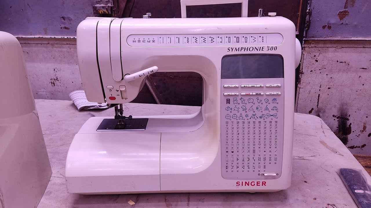 Singer Simphony ماكينة الخياطةSEWING MACHINE SINGER SYMPHONE 500 - YouTube