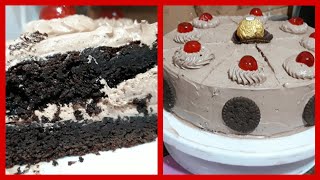 تورته الفادج بطريقه سهله وطعم روعه  How to make a fudge cake