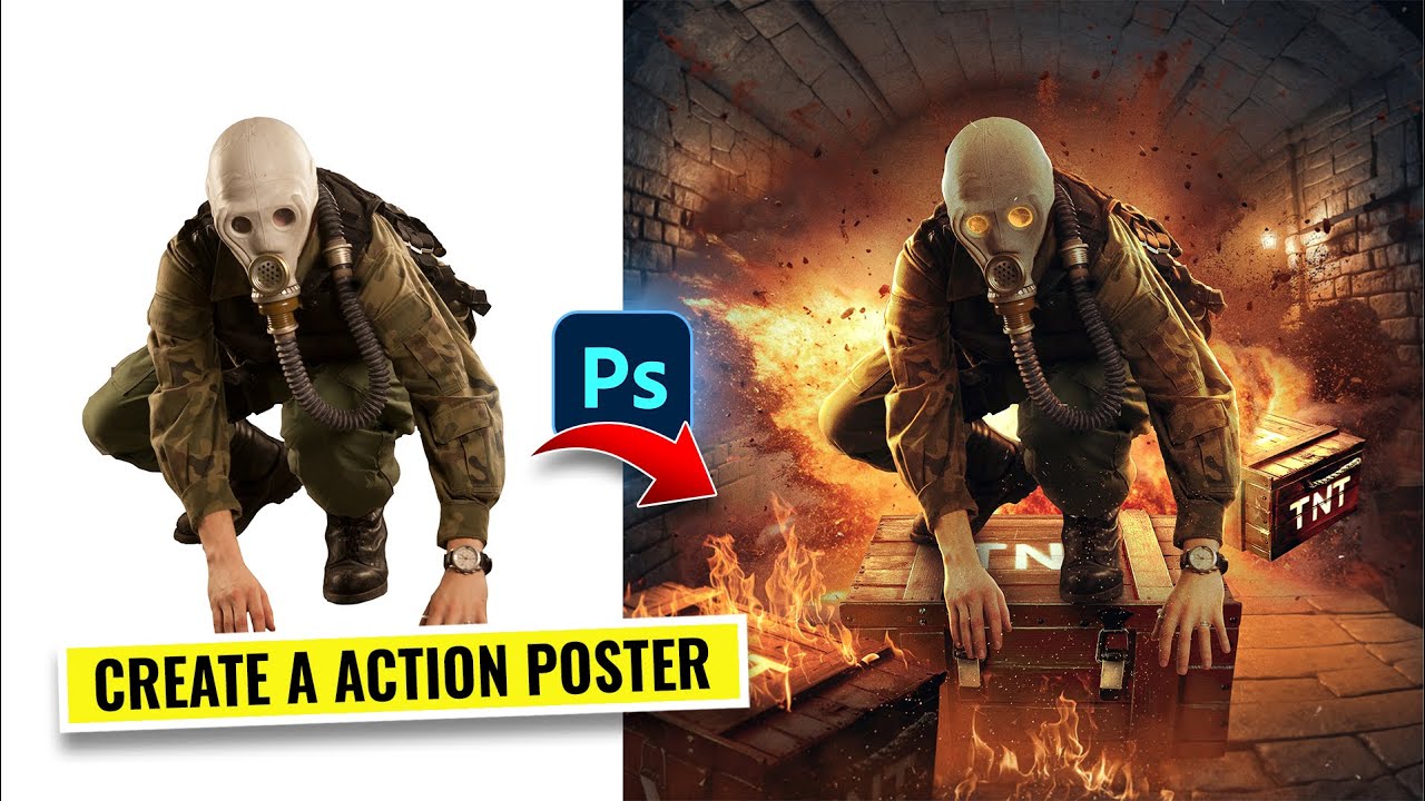 Create Explosive Action Poster in Photoshop - Photo Manipulation