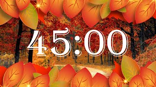 45 Minute 🍂 Fall Leaves Countdown Timer -  Wind Chime Alarm 🍂🎐 Profile