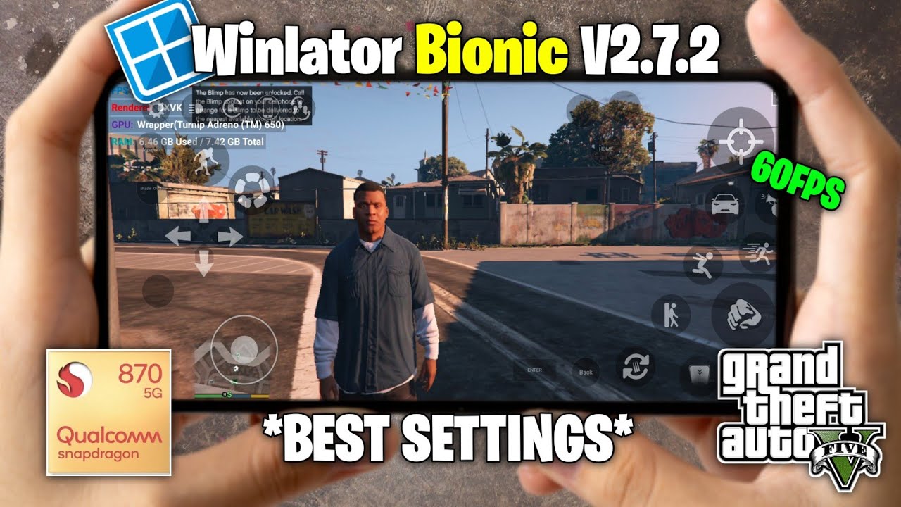 Winlator Bionic Winlator Bionic Ludashi V2.7.2 New Update Today | Gta 5 Mobile 📲 60 FPS ...