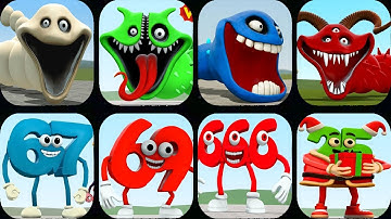 Nextbots In Playground Mod NEW MONSTERS EVOLUTION!,BECOME 67 69 666 HUNGRY WORM in Sandbox In Space