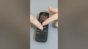 turn on and setup the SONY IC RECORDER