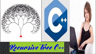 Recursive tree through C++ || Drawing through recursion || Recursive