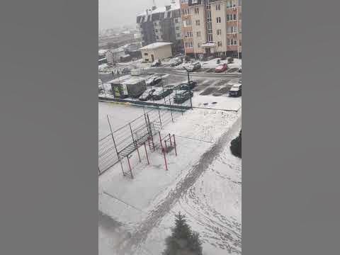 #Зима Зимняя - Сильный #Снегопад ️ и Ветер в Киеве и Киевской области ...