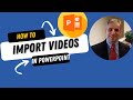 How to insert and use video .mp4 files in PowerPoint