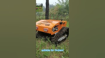 hybrid self charging backup battery brushless walking motor remotely controlled brush mower