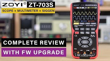 Zoyi ZT703S ⭐ 2Ch Oscilloscope + SigGen + Multimeter