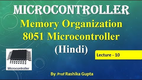 #MemoryOrganization#8051MC#Hindi  Lecture no:10 Memory Organization Of 8051 Microcontroller in Hindi