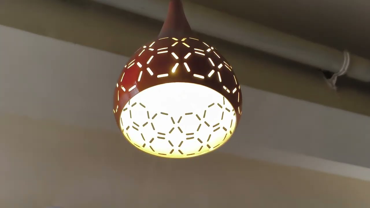 🔥 Unboxing Keyplus Aluminium Cut Hanging Light | Copper Ceiling Pendant Lamp | Pack of 4 |Home Décor