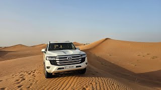 Thrilling Desert Safari ride enjoying the stunning views of the desert landscape.