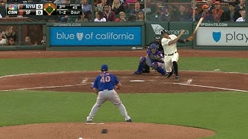 NYM@SF: Pence gives Giants lead on fielder