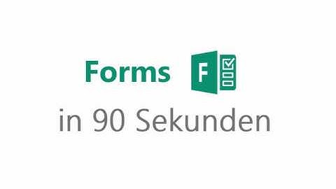 Microsoft Bildung - Erklärvideo: Forms in 90 Sekunden