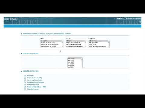 Vídeo TABNET SIH – Como  consultar as causas de internação hospitalar no TABNET