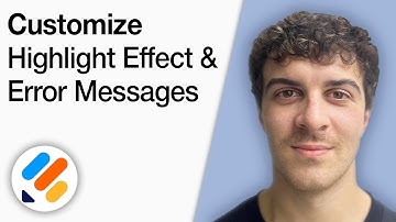 How to Customize Highlight Effect and Error Messages in Jotform [2025 Full Guide]