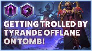 Maiev Cage - GETTING TROLLED BY TYRANDE OFFLANE ON TOMB! - Grandmaster Storm League