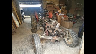 Massey Ferguson 35 or 835 DET Brake Drum Removal, Checking Brake Condition, Axle Removal