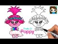 How to Draw Queen Poppy | Trolls Band Together