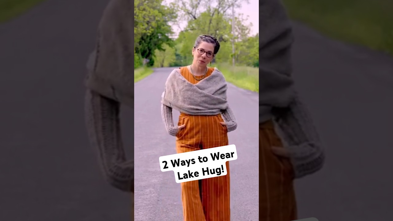 Two ways to wear Lake Hug — Save this so you remember how to style your sweater scarves!
