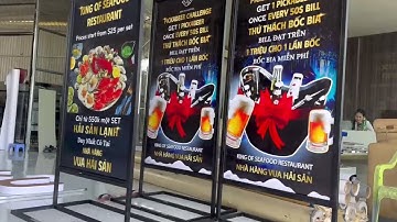 Thi công Biển hiệu đứng 2 mặt đẹp nhất Phú Quốc