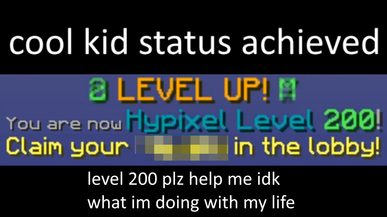 HYPIXEL LEVEL 200 (+ solo bed wars) - YouTube