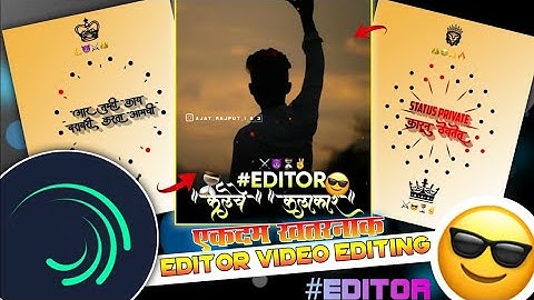 🔥New Editor Attitude Status Video Editing Alight Motion  new video⚡