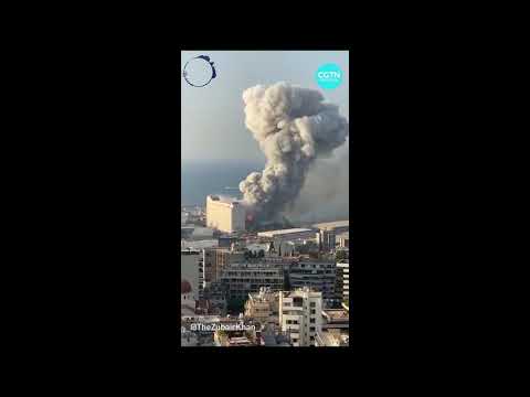 Beirut Explosion - Multi-angle footage - Slow Motion