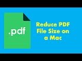 How to compress a PDF on a Mac in Acrobat
