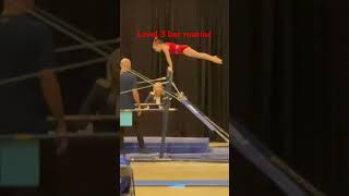Level 3 bar routine 7th place 8.8