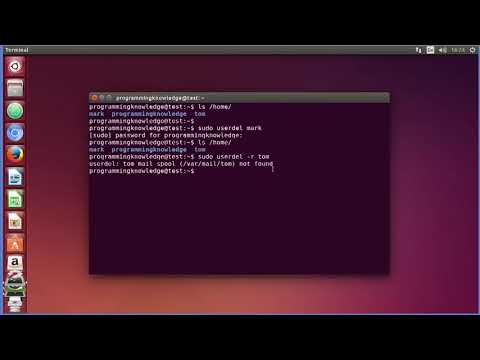 #linux  Command Line Tutorial For Beginners 23   userdel command Removing Users HIGH1