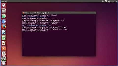 #linux  Command Line Tutorial For Beginners 23   userdel command Removing Users HIGH1