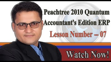 Learn Peachtree in Urdu - L#7 - Chart of Accounts, Capital Entry, Edit Accounts, Costing Methods