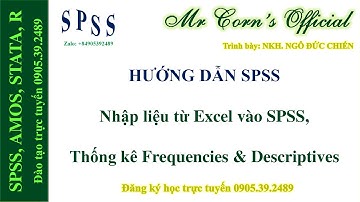 13.01.2022 Hướng dẫn SPSS | Hướng dẫn nhập liệu Excel vào SPSS, Thống kê Frequencies & Descriptives