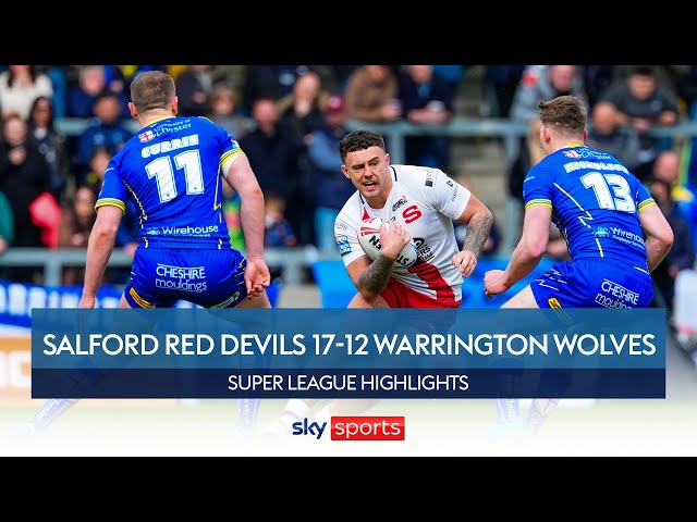 Warrington miss chance to level leaders | Salford Red Devils 17-12 Warrington Wolves