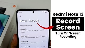 Use Screen Recorder In Redmi Note 13 | Turn ON Screen Recording