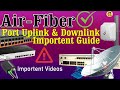 Air Fiber: Important Guide about Uplink & Downlink Port With Mini OLT , both Ftth & Air Fiber #isp