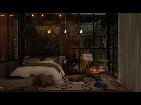 Cozy Room Ambience ASMR? Relaxing Rain On Window 10 Hours For Anxiety Relief, Relaxation, Deep Sleep