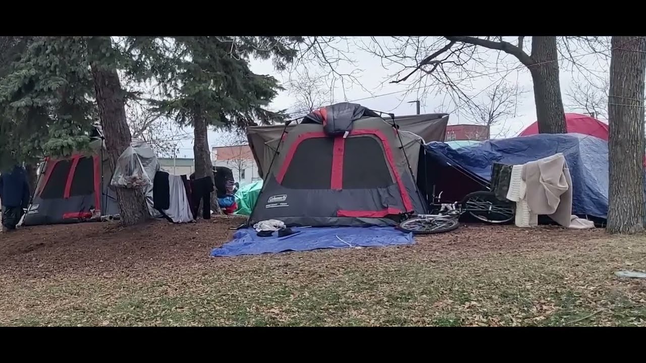HOMELESSNESS EXPOSED | TENT CITY AT CITY HALL | North Bay, Ontario