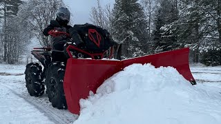 Snow ploughing in Finland