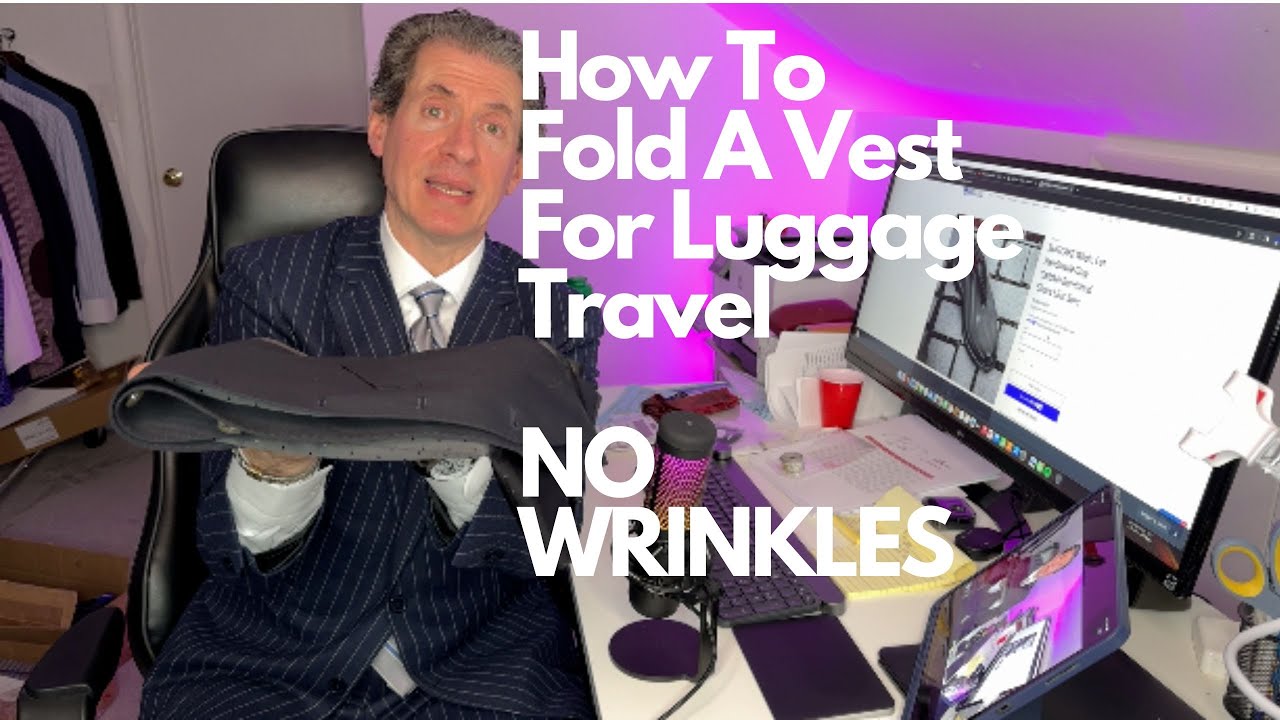 How To Fold A Suit Vest Best For Your Luggage Travel NO WRINKLES