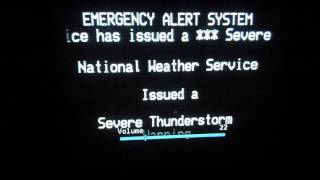 Severe Thunderstorm Warning EAS #1 Portland Metro Area 8/26/11