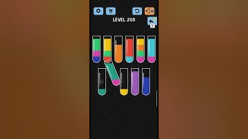Water Color Sort Level No 293 walkthrough Solution Gameplay ,best Game for every one