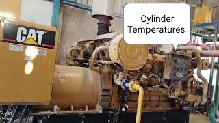 Caterpillar Generator 3516 engine cylinder temperature & DDT code. Caterpillar Natural Gas Engine.