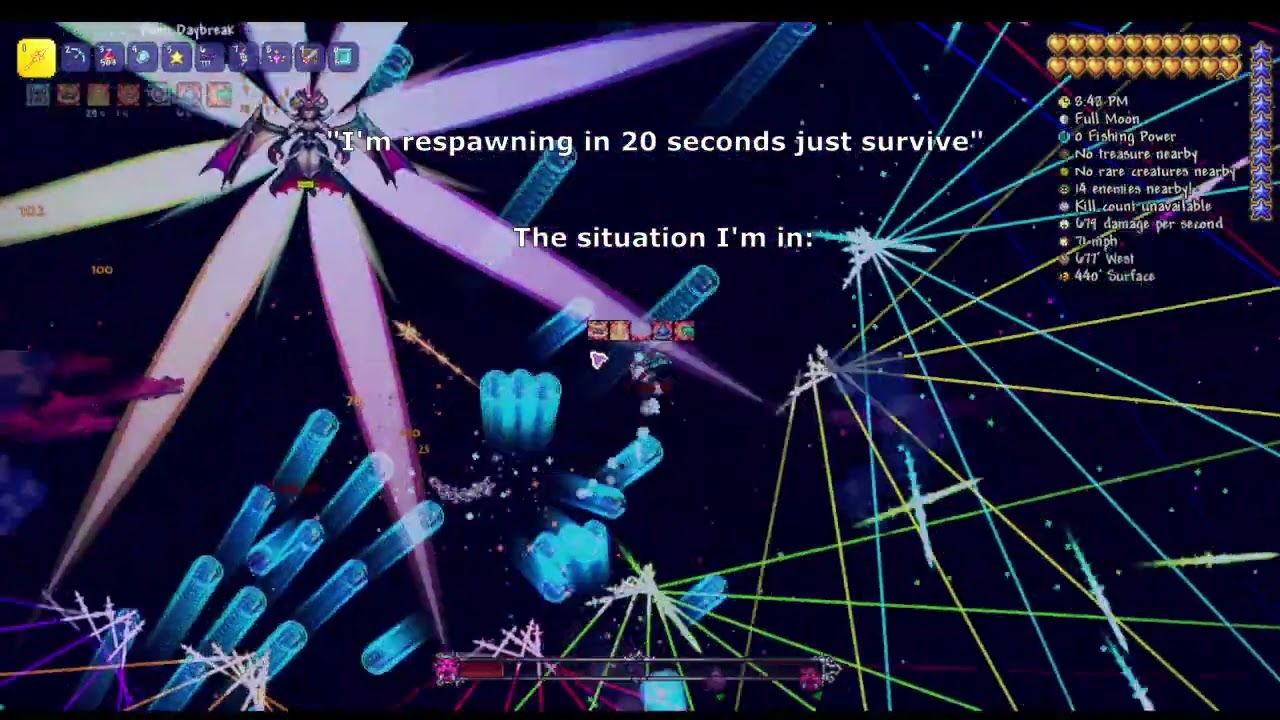 "I'm Respawning in 20 seconds just Survive"