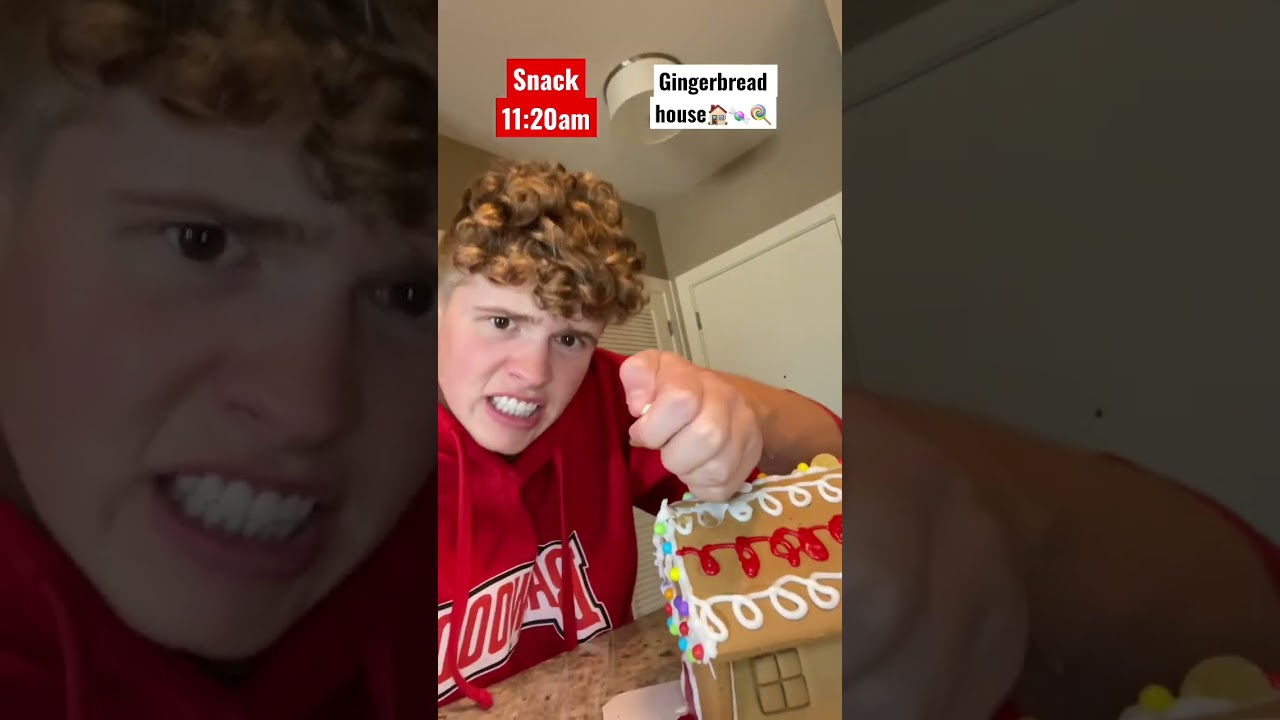 I ate all of Santa’s Christmas foods for the whole day! #shorts #christmas #challenge