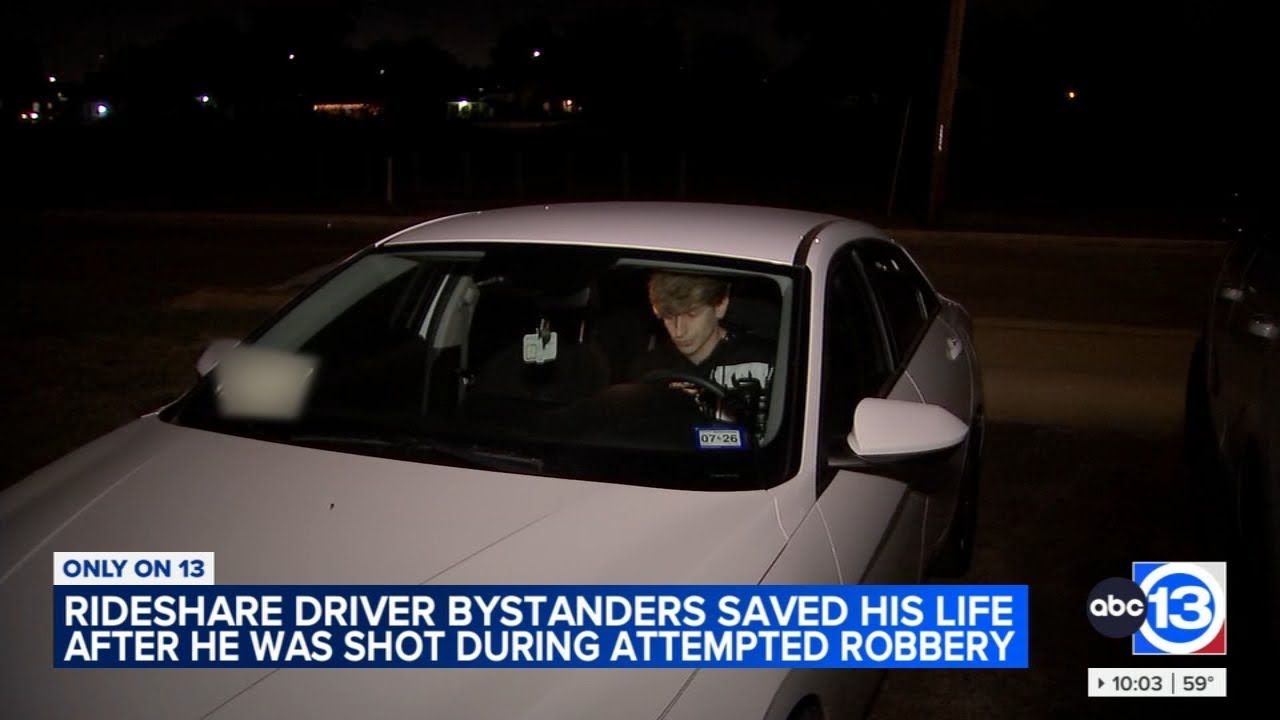 Uber driver says he was shot after dropping off passenger - YouTube